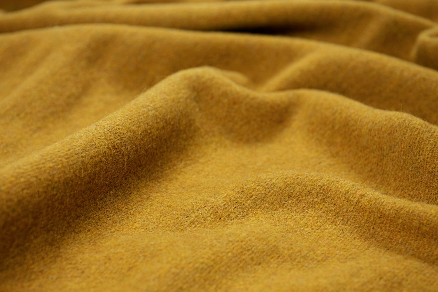 Throw - Merino Wool Blend - Mustard