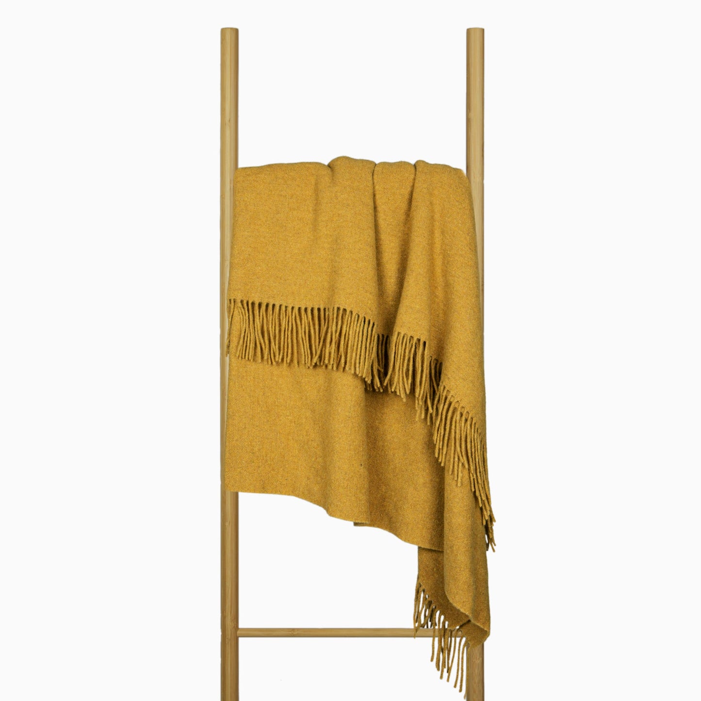 Throw - Merino Wool Blend - Mustard