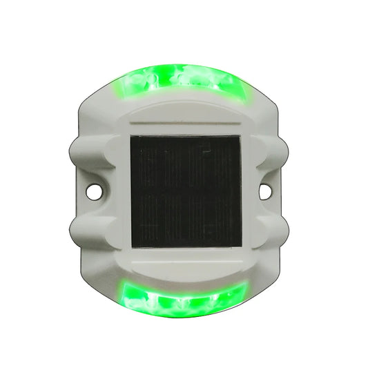 Solar Powered Road Stud Marker Light White Plastic 5 Colors Available LED Garden Decoration, New Design