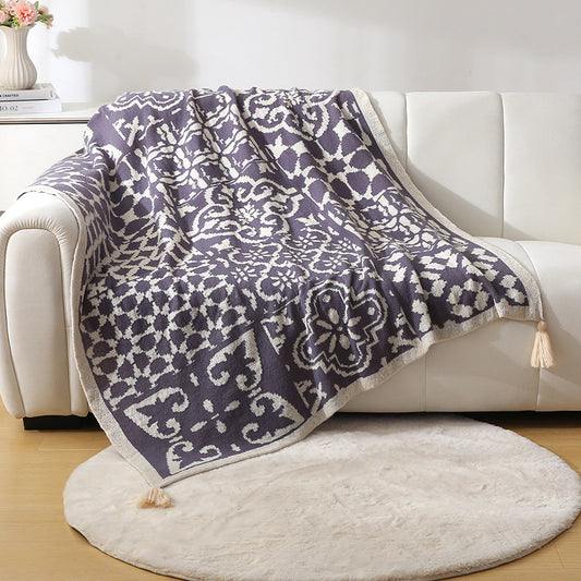 Bohemian Throw Blanket - Grey