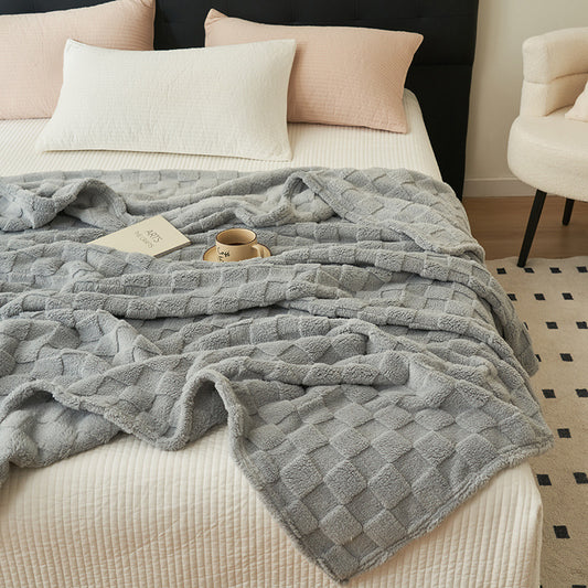 Grey Ultra-Soft Fleece Blanket